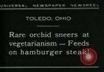 Standbild fleischfressende Cobra Lilien Toledo Ohio USA, 1930, aus Sekunde 7 historischem Filmmaterial Videoclip 65675035101