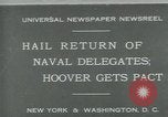 Standbild Stimson bietet London Naval Vertrag New York City USA, 1930, aus Sekunde 1 historischem Filmmaterial Videoclip 65675035106