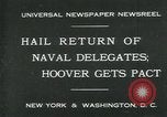 Standbild Stimson bietet London Naval Vertrag New York City USA, 1930, aus Sekunde 3 historischem Filmmaterial Videoclip 65675035106
