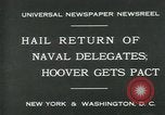 Standbild Stimson bietet London Naval Vertrag New York City USA, 1930, aus Sekunde 5 historischem Filmmaterial Videoclip 65675035106