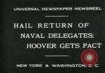 Standbild Stimson bietet London Naval Vertrag New York City USA, 1930, aus Sekunde 7 historischem Filmmaterial Videoclip 65675035106