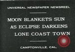Standbild Eclipse Camptonville California USA, 1930, aus Sekunde 1 historischem Filmmaterial Videoclip 65675035107