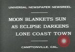Standbild Eclipse Camptonville California USA, 1930, aus Sekunde 3 historischem Filmmaterial Videoclip 65675035107