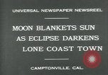 Standbild Eclipse Camptonville California USA, 1930, aus Sekunde 5 historischem Filmmaterial Videoclip 65675035107