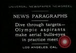 Standbild Olympischen Aspiranten Los Angeles California USA, 1930, aus Sekunde 1 historischem Filmmaterial Videoclip 65675035109