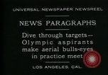 Standbild Olympischen Aspiranten Los Angeles California USA, 1930, aus Sekunde 3 historischem Filmmaterial Videoclip 65675035109