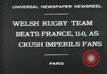 Standbild Rugby-spiel Paris Frankreich, 1930, aus Sekunde 5 historischem Filmmaterial Videoclip 65675035112