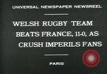 Standbild Rugby-spiel Paris Frankreich, 1930, aus Sekunde 6 historischem Filmmaterial Videoclip 65675035112