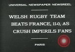 Standbild Rugby-spiel Paris Frankreich, 1930, aus Sekunde 7 historischem Filmmaterial Videoclip 65675035112