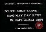 Standbild Pro-sozialistischen Mai 1930 Parade in New York New York City USA, 1930, aus Sekunde 1 historischem Filmmaterial Videoclip 65675035113
