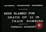 Immagine di Vienna Express treno ferroviario incidente Biatorbagy Ungheria, 1931, secondo 1 filmato di repertorio 65675035116