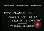 Immagine di Vienna Express treno ferroviario incidente Biatorbagy Ungheria, 1931, secondo 4 filmato di repertorio 65675035116
