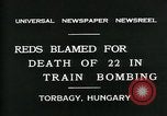 Immagine di Vienna Express treno ferroviario incidente Biatorbagy Ungheria, 1931, secondo 10 filmato di repertorio 65675035116