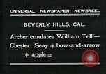 Image of archer Beverly Hills California USA, 1931, second 1 stock footage video 65675035118