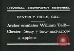 Image of archer Beverly Hills California USA, 1931, second 3 stock footage video 65675035118