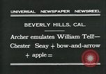 Image of archer Beverly Hills California USA, 1931, second 4 stock footage video 65675035118