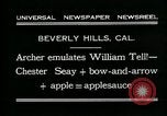 Image of archer Beverly Hills California USA, 1931, second 11 stock footage video 65675035118
