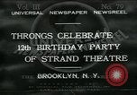 Standbild Strand Theatre Brooklyn New York City USA, 1931, aus Sekunde 1 historischem Filmmaterial Videoclip 65675035123