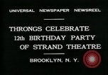 Standbild Strand Theatre Brooklyn New York City USA, 1931, aus Sekunde 5 historischem Filmmaterial Videoclip 65675035123