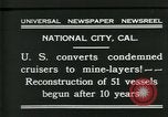 Standbild amerikanische Schiffe National City California USA, 1931, aus Sekunde 8 historischem Filmmaterial Videoclip 65675035124