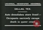 Image of damage from car hitting a building Dallas Texas USA, 1931, second 5 stock footage video 65675035127