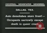 Image of damage from car hitting a building Dallas Texas USA, 1931, second 9 stock footage video 65675035127
