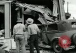 Image of damage from car hitting a building Dallas Texas USA, 1931, second 36 stock footage video 65675035127