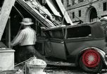 Image of damage from car hitting a building Dallas Texas USA, 1931, second 41 stock footage video 65675035127