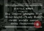 Image of dog athlete Seattle Washington USA, 1931, second 1 stock footage video 65675035128