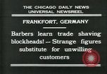Image of barbers Frankfurt Germany, 1931, second 5 stock footage video 65675035129