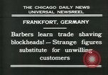 Image of barbers Frankfurt Germany, 1931, second 7 stock footage video 65675035129