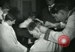 Image of barbers Frankfurt Germany, 1931, second 35 stock footage video 65675035129