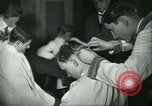 Image of barbers Frankfurt Germany, 1931, second 36 stock footage video 65675035129