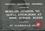 Image Miner's grève Saint Clairsville Ohio USA, 1931, de la seconde 1 séquences d'archives historiques vidéo 65675035131