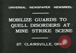 Image Miner's grève Saint Clairsville Ohio USA, 1931, de la seconde 3 séquences d'archives historiques vidéo 65675035131
