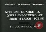 Image Miner's grève Saint Clairsville Ohio USA, 1931, de la seconde 4 séquences d'archives historiques vidéo 65675035131