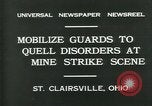 Image Miner's grève Saint Clairsville Ohio USA, 1931, de la seconde 6 séquences d'archives historiques vidéo 65675035131