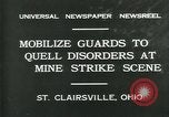 Image Miner's grève Saint Clairsville Ohio USA, 1931, de la seconde 8 séquences d'archives historiques vidéo 65675035131