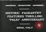 Image peuple italien Sienne Italie, 1931, de la seconde 1 séquences d'archives historiques vidéo 65675035132