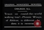 Image of Texan man Chicago Illinois USA, 1931, second 6 stock footage video 65675035138