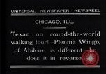 Image of Texan man Chicago Illinois USA, 1931, second 7 stock footage video 65675035138