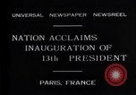 Standbild Paul Doumer Paris Frankreich, 1931, aus Sekunde 3 historischem Filmmaterial Videoclip 65675035139