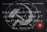 Standbild kommunistischen mob New York United States USA, 1932, aus Sekunde 1 historischem Filmmaterial Videoclip 65675035143
