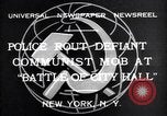 Standbild kommunistischen mob New York United States USA, 1932, aus Sekunde 3 historischem Filmmaterial Videoclip 65675035143