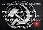 Standbild kommunistischen mob New York United States USA, 1932, aus Sekunde 4 historischem Filmmaterial Videoclip 65675035143