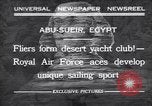 Standbild Kraftfahrzeuge mit Segel Abu-Sueir Ägypten, 1932, aus Sekunde 1 historischem Filmmaterial Videoclip 65675035146