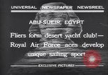 Standbild Kraftfahrzeuge mit Segel Abu-Sueir Ägypten, 1932, aus Sekunde 5 historischem Filmmaterial Videoclip 65675035146