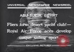Standbild Kraftfahrzeuge mit Segel Abu-Sueir Ägypten, 1932, aus Sekunde 9 historischem Filmmaterial Videoclip 65675035146