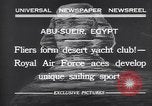 Standbild Kraftfahrzeuge mit Segel Abu-Sueir Ägypten, 1932, aus Sekunde 11 historischem Filmmaterial Videoclip 65675035146