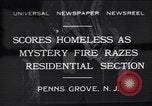 Immagine di Relitto a causa di incendio Penns Grove New Jersey USA, 1932, secondo 1 filmato di repertorio 65675035147